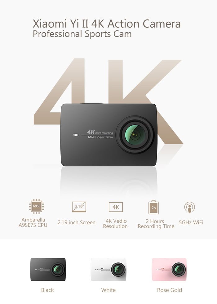 Xiaomi Yi II 4K Action Cam